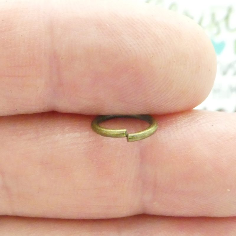 10mm bronze jump rings