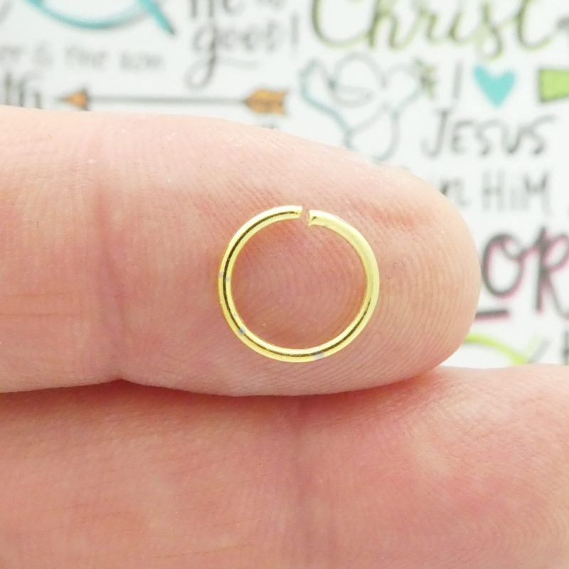 200 Pieces 18 Gauge Heavy Gold 10mm Open Jump Rings Bulk 1x10mm by Tijc GPJR1x10 - Image 3