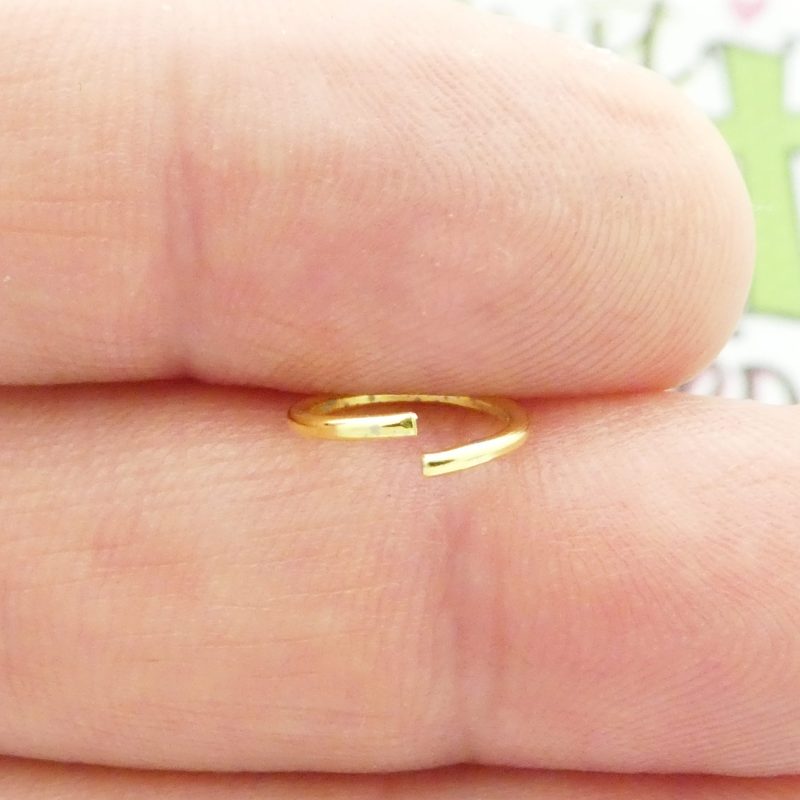 200 Pieces 18 Gauge Heavy Gold 10mm Open Jump Rings Bulk 1x10mm by Tijc GPJR1x10 - Image 2