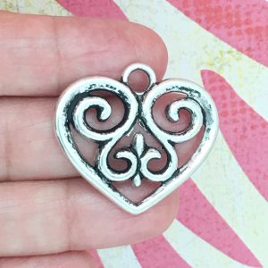 Silver Heart Charm