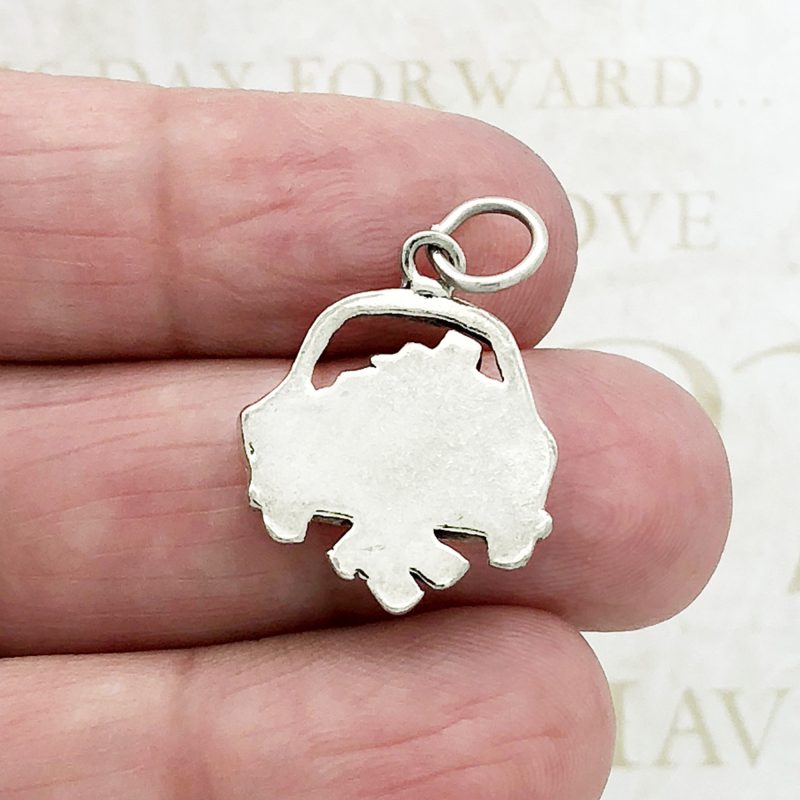 5 Just Married Wedding Charm Silver by TIJC SP0156 - Image 2