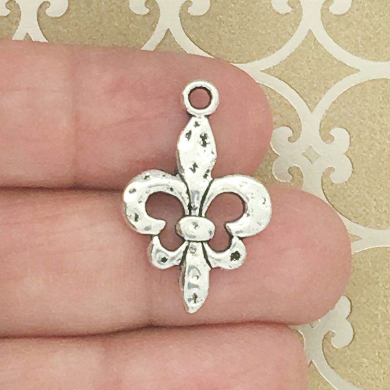 Fleur De Lis Charms for Jewelry Making