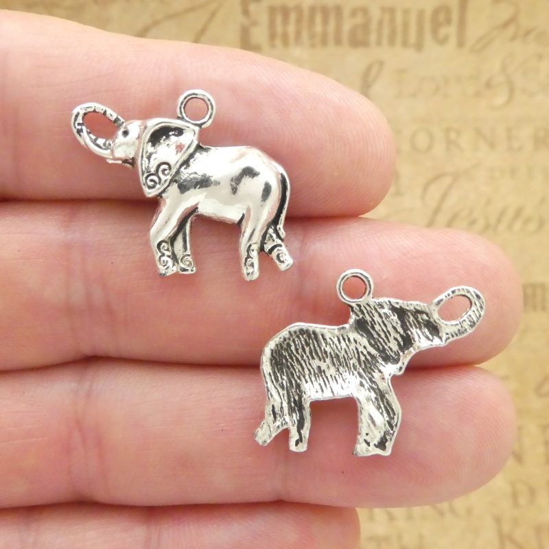 Elephant Charms for Jewelry Making