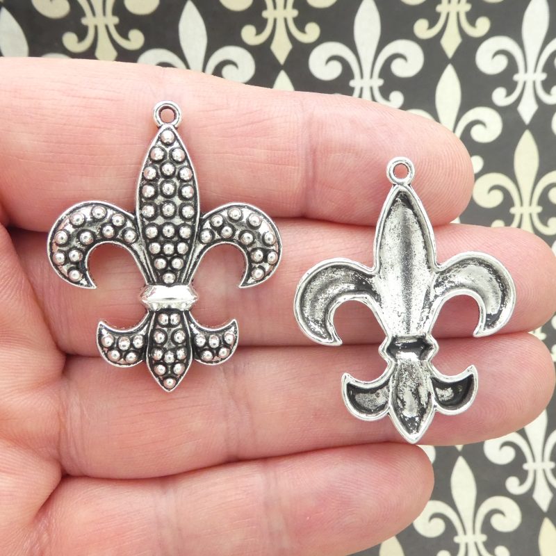 Silver Fleur De Lis Charm Wholesale