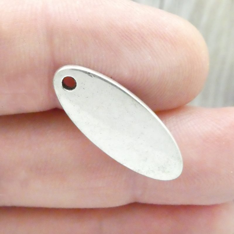 6 Silver Joy Affirmation Charm Pendant 25x10mm by TIJC SP0272 - Image 2