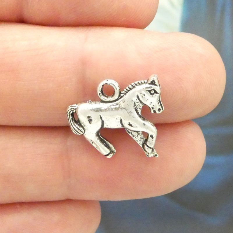 silver horse charm