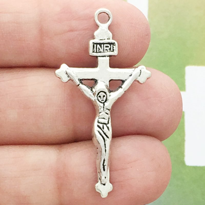 silver crucifix pendant