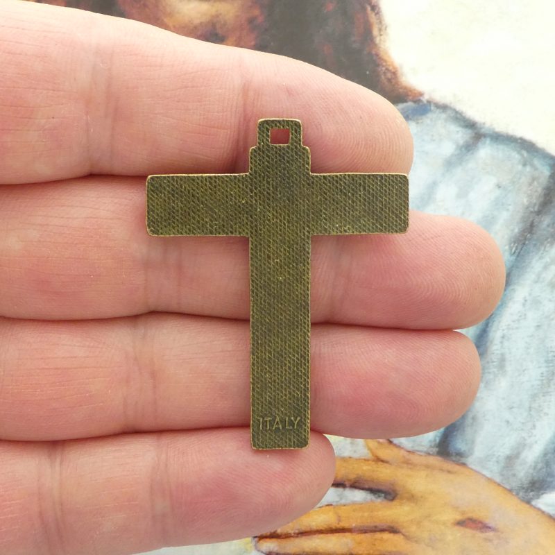 2 Bronze Crucifix Cross Charm Pendant by TIJC SP0394 - Image 5