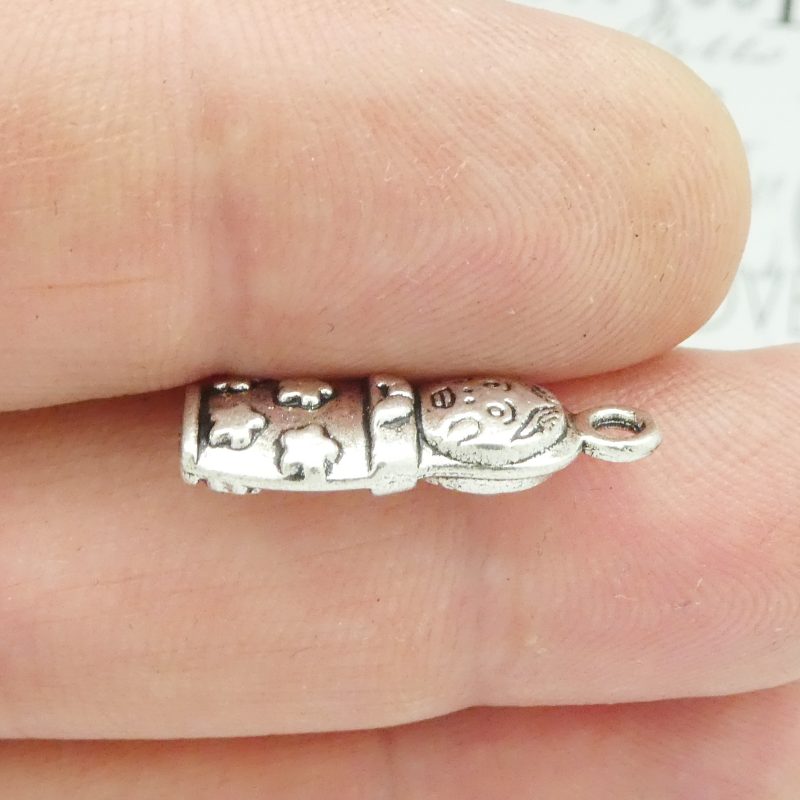 6 Silver Russian Doll Charm Pendant by TIJC SP0421 - Image 3