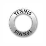 5 Silver Affirmation Ring Tennis Charm Pendant 22mm by TIJC SP0564