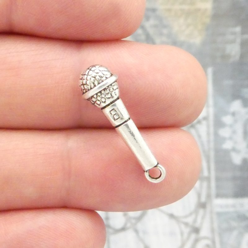 Microphone Charms for Bracelets