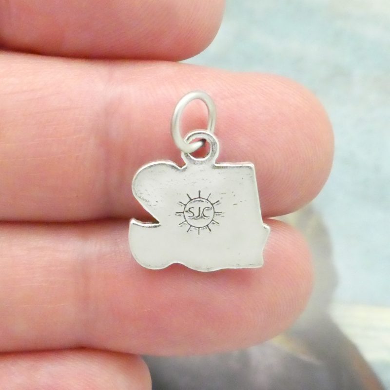 5 Silver I Love You Charm Pendant 16x15mm by TIJC SP0616 - Image 3