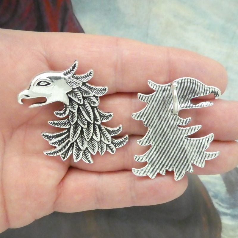 griffin silver pendant