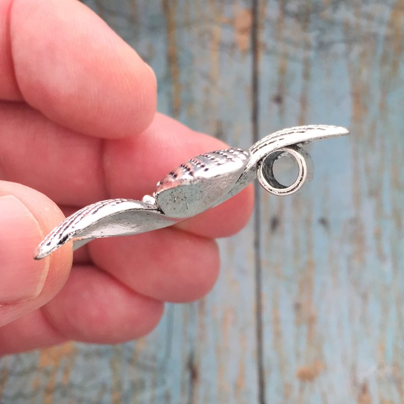 1 Flower Charm Pendant Silver by TIJC SP0654 - Image 3