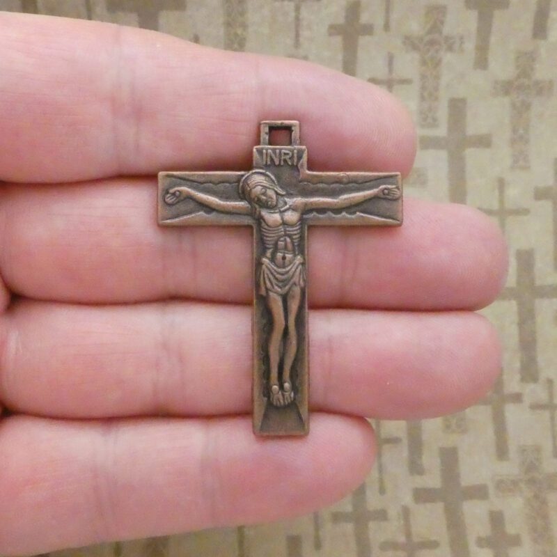 copper crucifix pendants for jewelry making