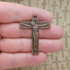 copper crucifix pendants for jewelry making