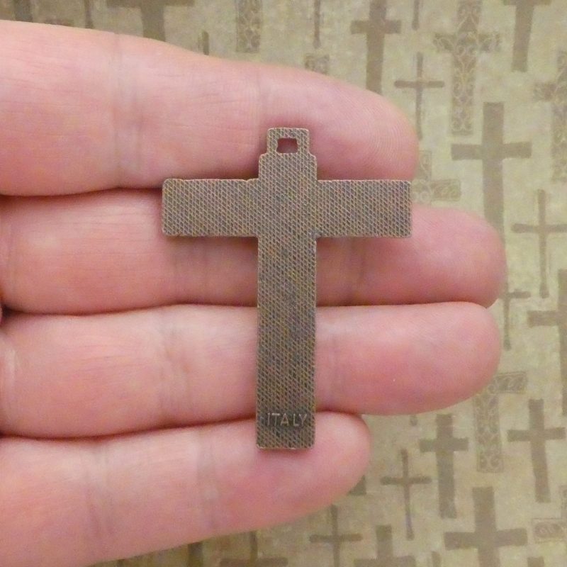 2 Crucifix Cross Charm Pendant Copper by TIJC SP0707 - Image 4