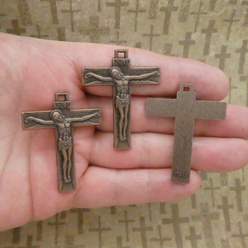 copper crucifix pendants bulk