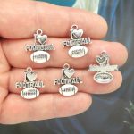 I Love Football Charms Wholesale