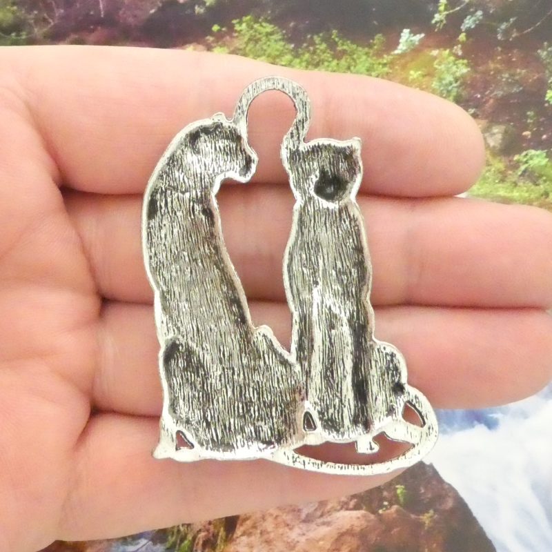 1 Silver Leopard Charm Pendant by TIJC SP0811 - Image 3