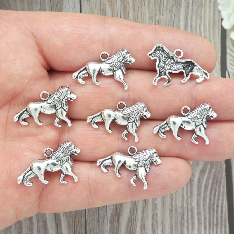 Lion Charms for Jewelry Making