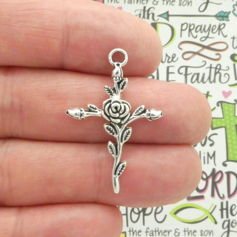 rose cross pendants wholesale