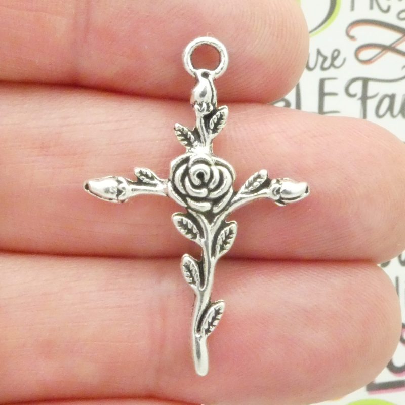 rose cross pendants