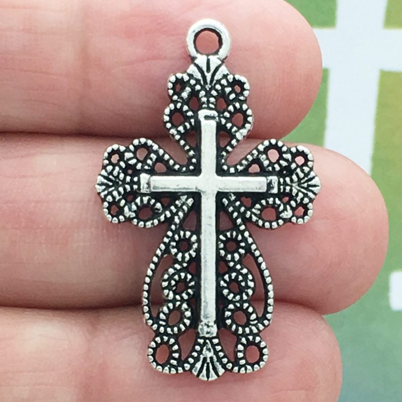 Filigree Cross Charm