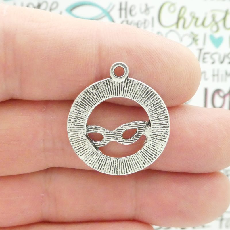 BULK 20 New Orleans Charm NOLA Silver 28x24mm by TIJC SP0972B - Image 5