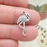 Silver Flamingo Charm