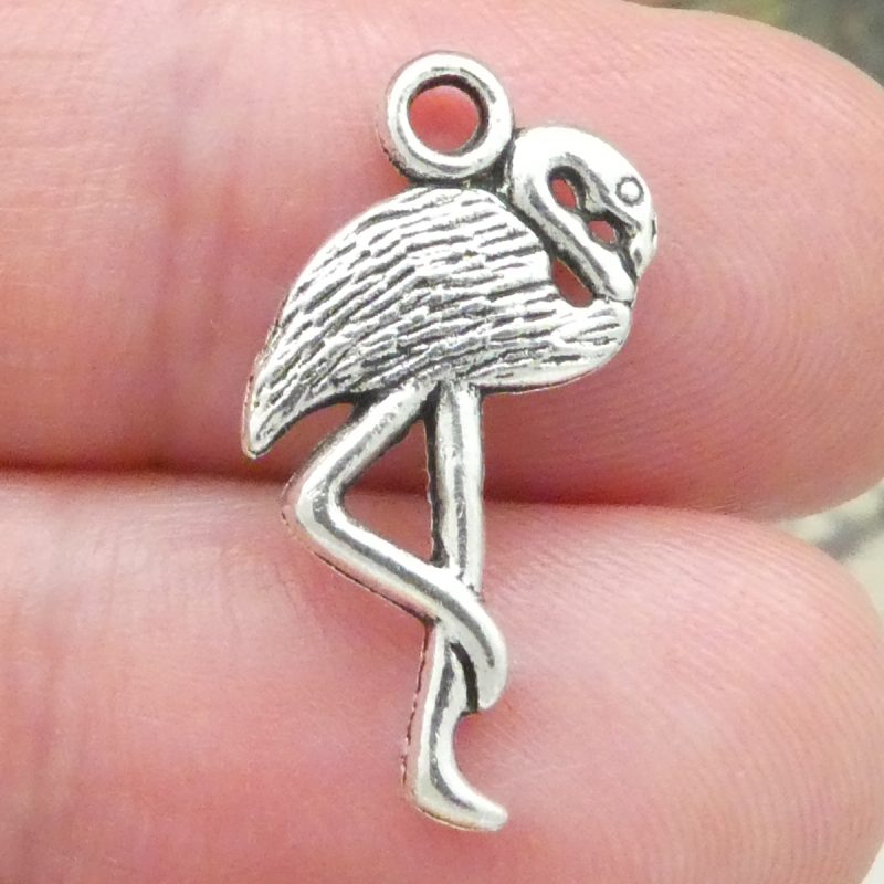 Flamingo Charms for Jewelry Making