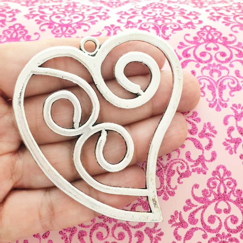 open heart pendant