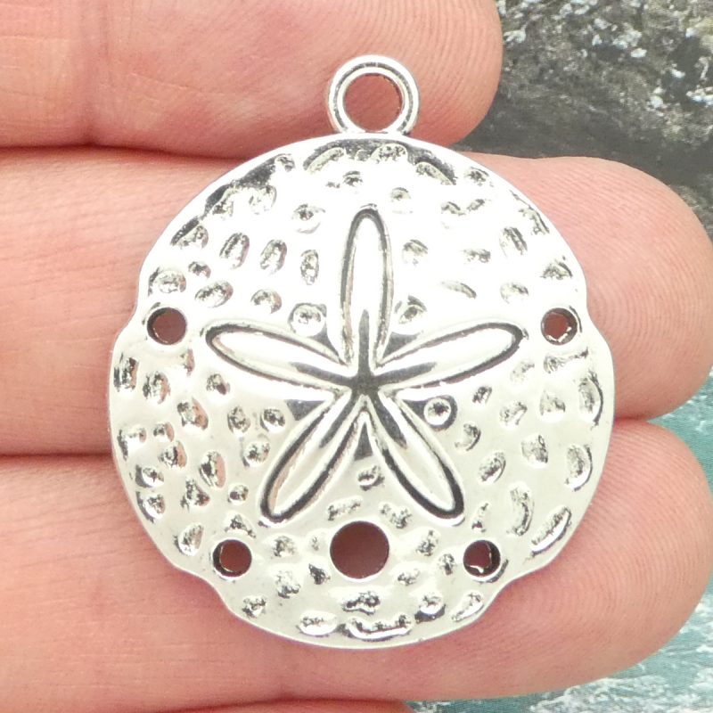 sand dollar charms for jewelry making