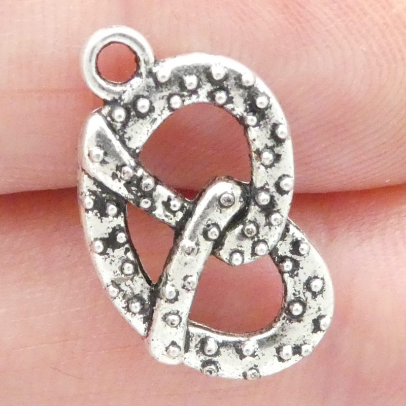 pretzel charms for jewelry making