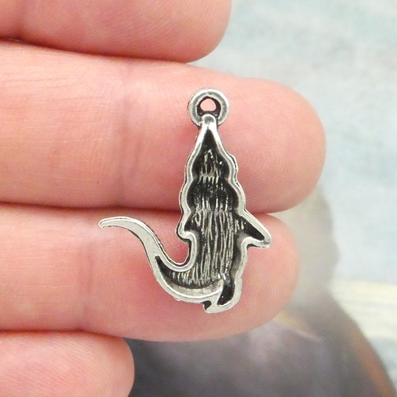 10 Alligator Silver Gator Charm 25x19mm by TIJC SP1038 - Image 5