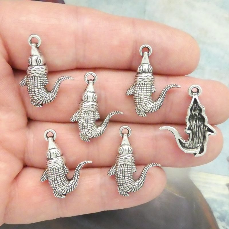 Alligator Charm for Jewelry