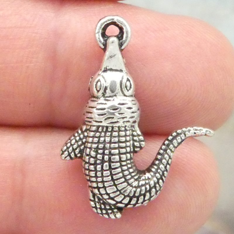Silver Alligator Charm
