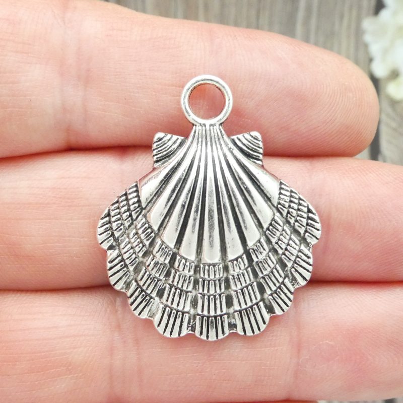 Silver Sea Shell Charm