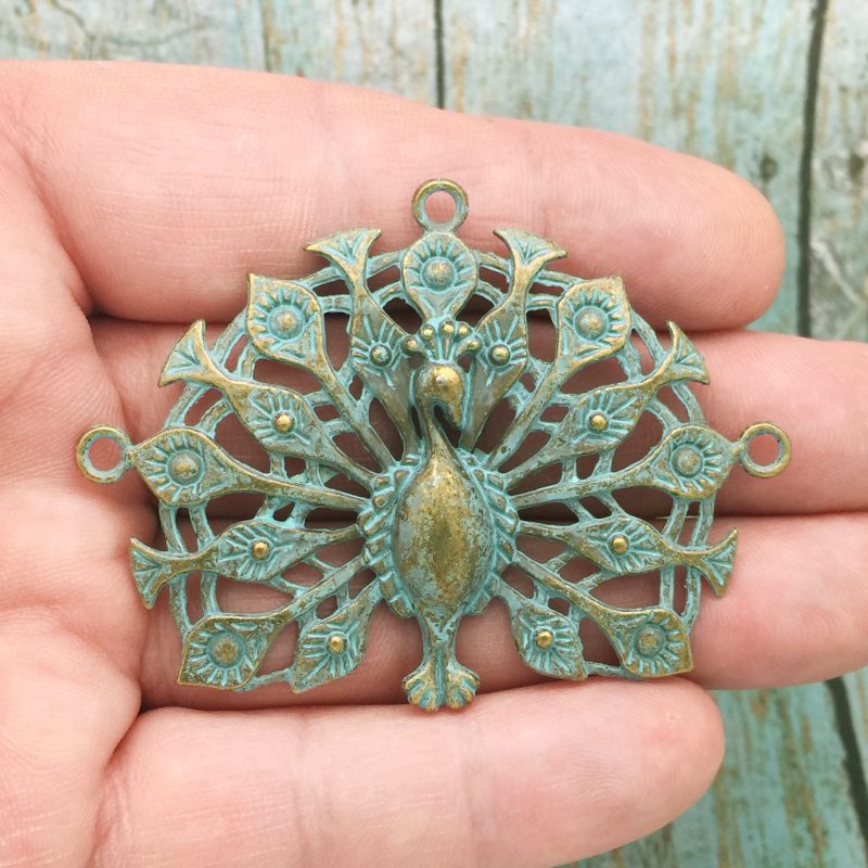 peacock pendants for jewelry making