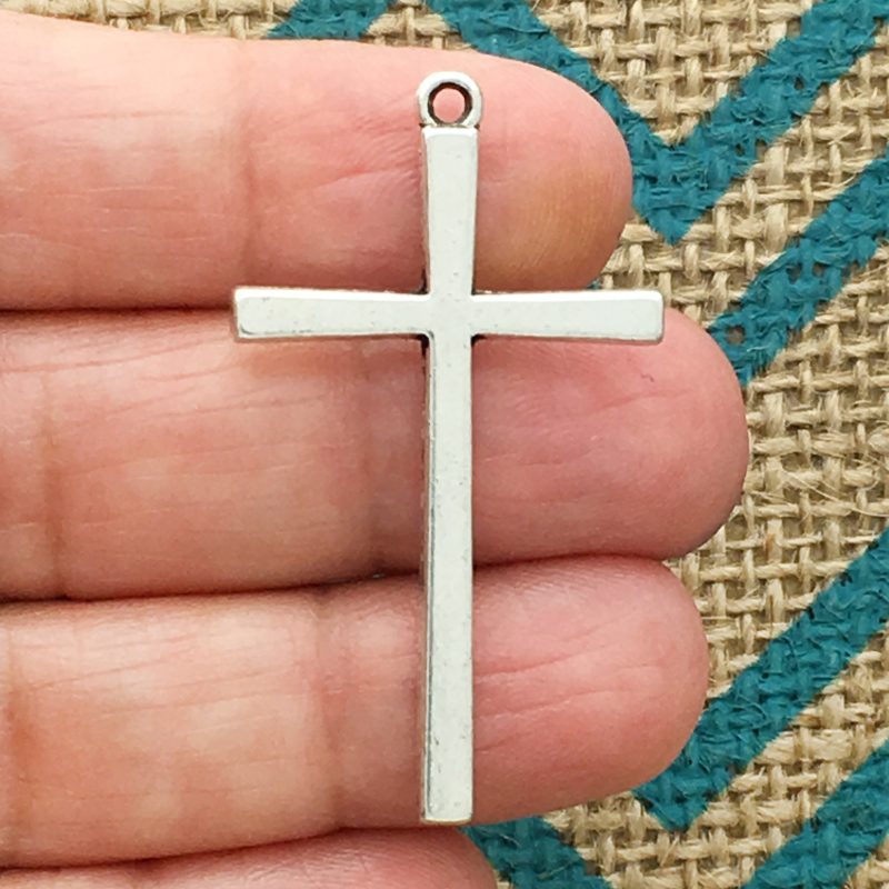 Silver Cross Charm