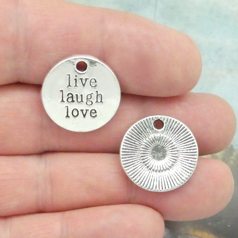 live love laugh silver charm