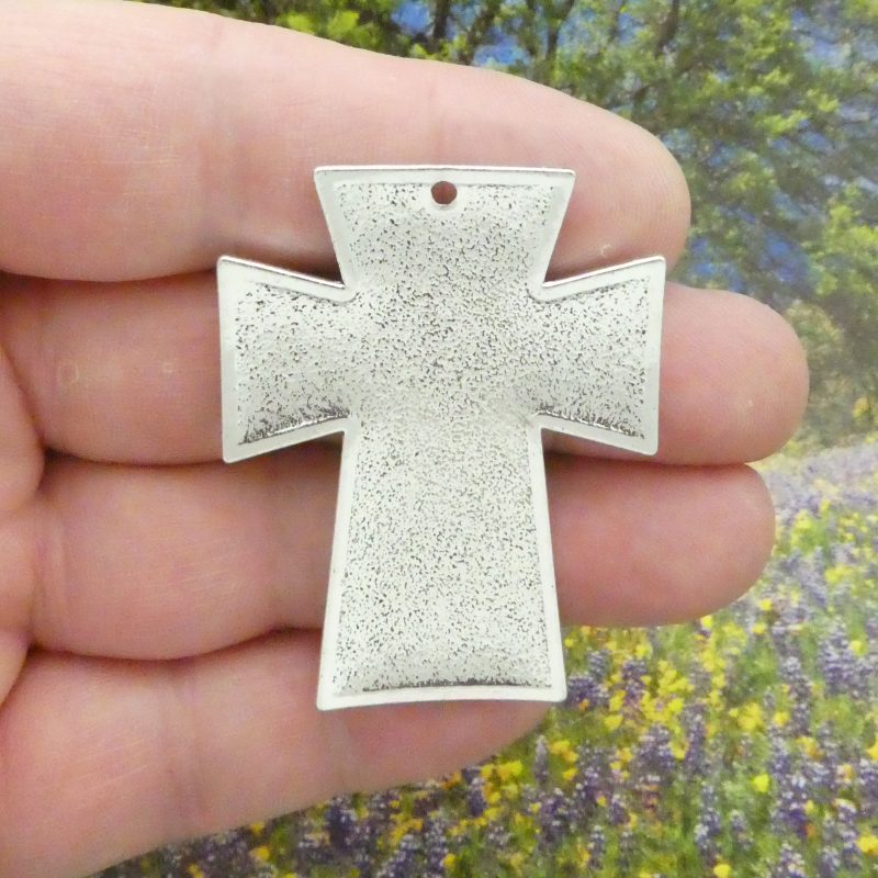 BULK 3 Western Cross Charms Silver by TIJC SP1338B - Image 4