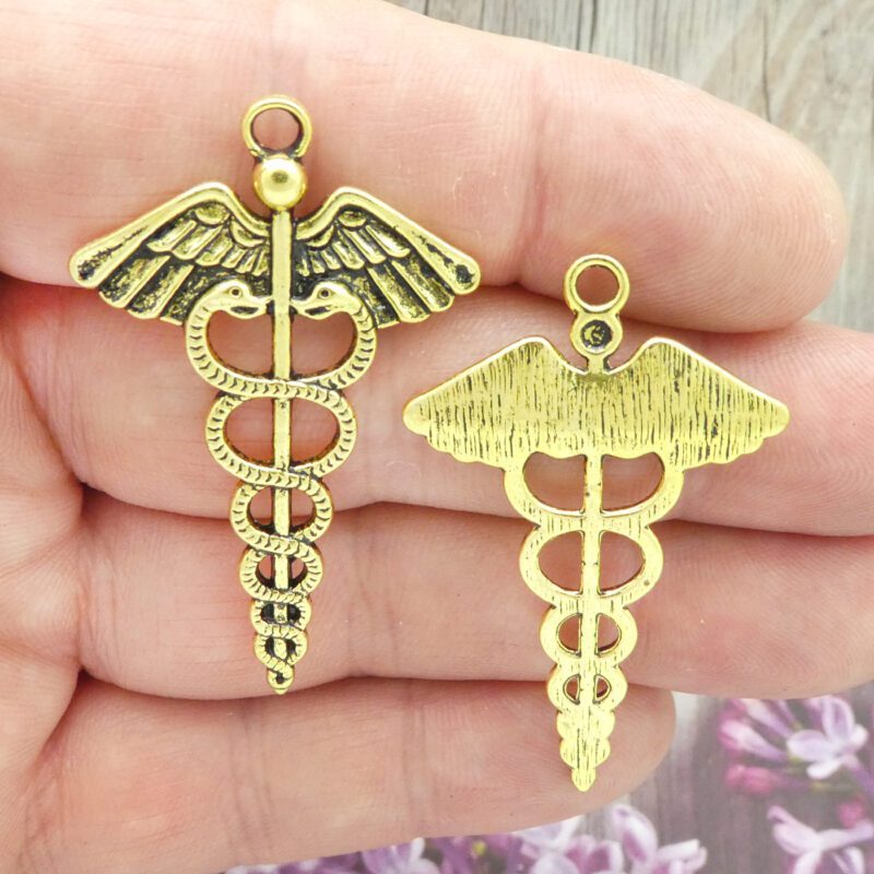 Caduceus charms wholesale