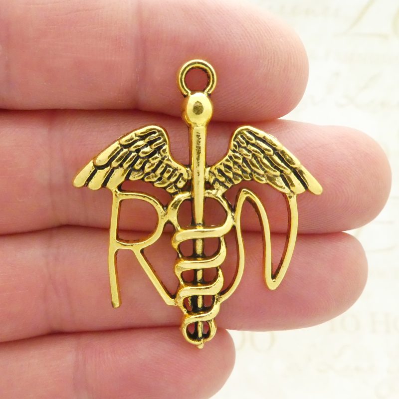 RN Caduceus Charm