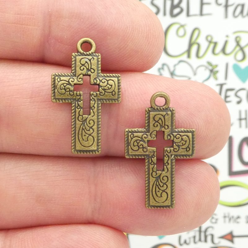 cross charms for jewelry making