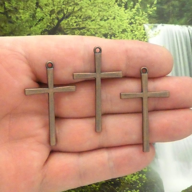 copper cross pendants bulk