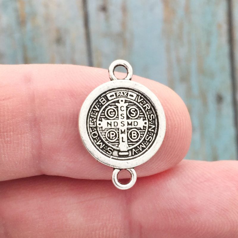 st benedict medal rosary connector