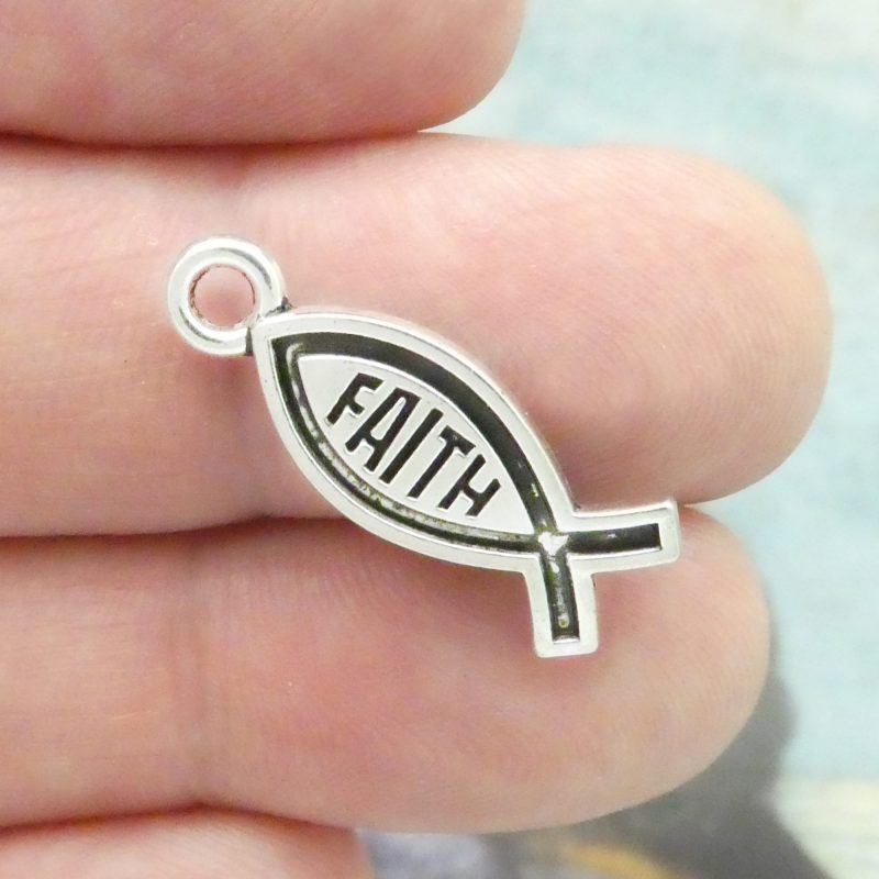 christian fish charms for jewelry making