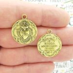 Sacred Heart Charms for Jewelry Making