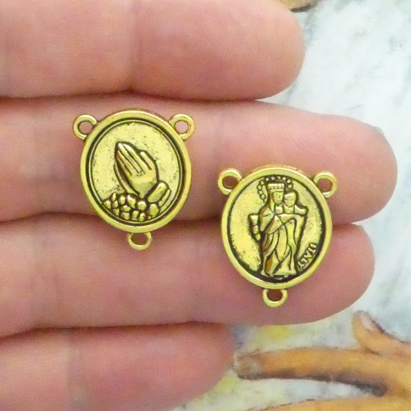 Praying Hands Rosary Centers Bulk
